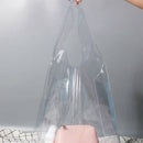 1Pc Plastic Pvc Shopping Bag Totes Transparent Pu Clear Holographic Handbag U7A7