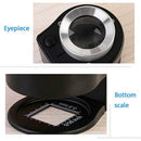 30X Linen Tester Loupe with LED and UV Light, Full Metal Map Magnifying gds KLI