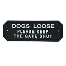 Flexible Garden Wall Gate Plaque Sign Plate Plaque DOGS LOOSE_1