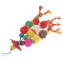 Cage Budgie Colorful Standing Rattan Swing Bird Bite Playing Pet Parrot Chew  Gw