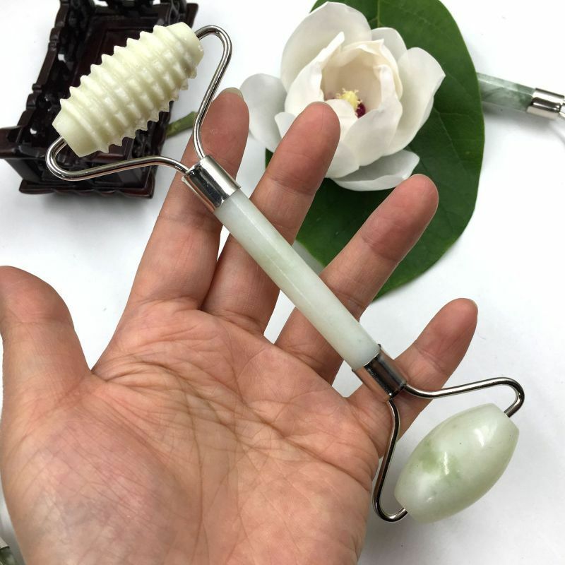 Natural Jade Guasha Face Massage Jade Rollers Facial Body Massager Beauty Tools
