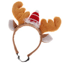 Adjustable Pet Reindeer Antlers Headband Dog Cat Hair Hoop Headwear Halloween