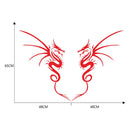 1 Pair Vinyl Car Stickers Dragon Totem Hood Bonnet Decals Styling Accessories