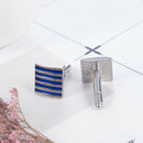 Men's Cufflinks Business Wedding Party Jewelry Shirt Suit Stripe Cuff Links Gift
