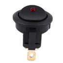12V LED Inverter Rocking Rocker Switch ROUND SPST ON-OFF for BOAT Car red H2T8