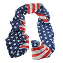 Women Girl Scarves American Flag US Flag Patriotic Theme Scarves H1Z2