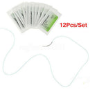 12x/set Nylon Monofilament Medical Thread With Needle Surgical Suture Trainin OZ