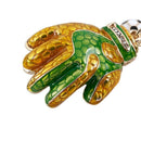 Personalized Football Gloves Key Chain Metal KeyChain Women Bag Charms Car  P8J2