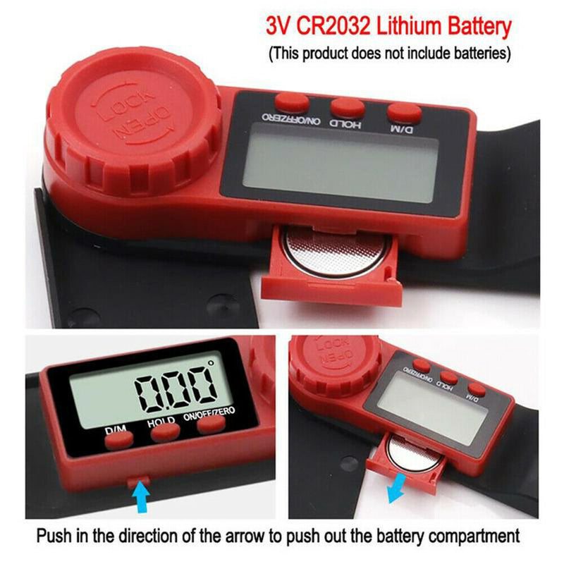 180mm Digital Protractor Angle Finder Inclinometer Electronic Level Meter