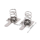 100 Pcs Metal Battery Spring Plate Set for AA AAA Positive Negative Contact New