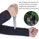 1 pair steel wire cut proof arm sleeve guard bracer abrasion armband protecto!j