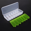 Large Travel Pill Cases Portable 7-Day Medicine Box Tablet Container(Green)
