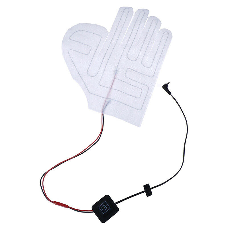 1PC Five-finger Gloves USB Electric Heating Pad Thermostat Switch Heating SheTE