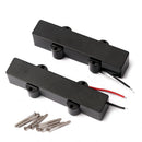 1 Pack Sealed 5 String Electric Bass Guitar Pickups with Mounting Screws Set