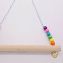 Chicken Swing Wooden Perch Chicken Hens Large Birds Macaws Canary Budgie B