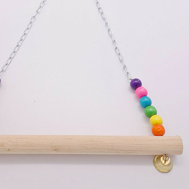 Chicken Swing Wooden Perch Chicken Hens Large Birds Macaws Canary Budgie B