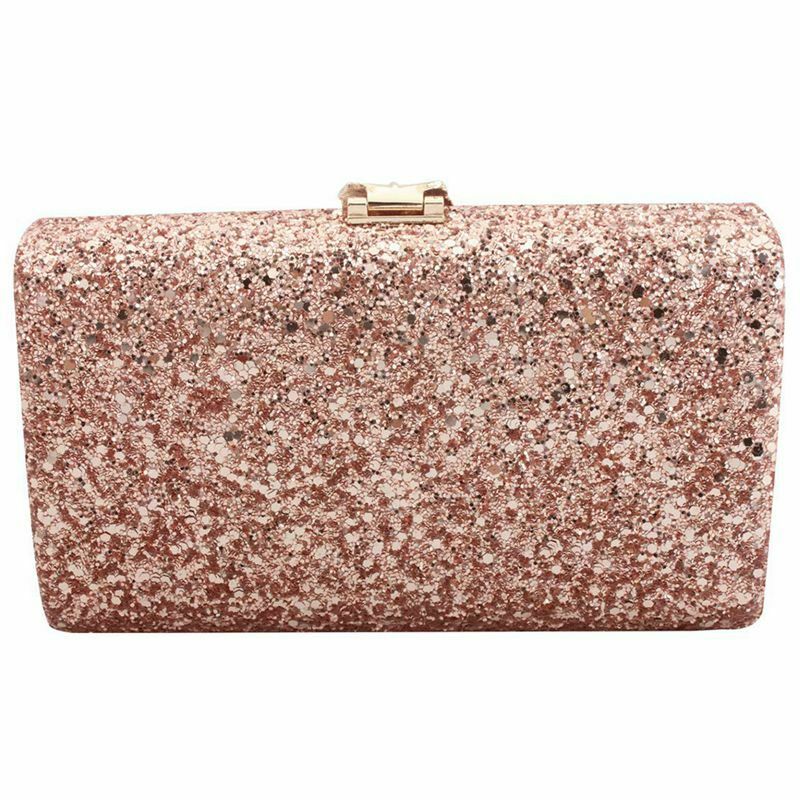 Women Evening Clutch Bag Glitter Purse Fashion Handbags for Dance Wedding P S4U8