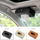 Car Tissue Box visor type PU leather car tissue box napkin holder car tissu B9B3