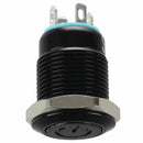 12V 2A 9.5mm LED Metal Cap Power Momentary Push Button Switch Car DIY Modif