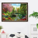 5D DIY Full Drill Landscape Round Diamond Painting Embroidery Kits Decor