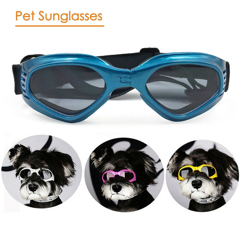 Pet Dog Sunglasses Foldable Puppy Cat Glasses UV Protection Goggles (Blue) A