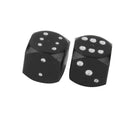 2x Black Dice Wheel Tyre Tire Valve Stems Air  Caps Car Truck Bike