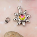 Crystal Jewelry Pendant Sunflower Souvenir Jewelry Souvenir