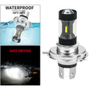H4/BA20D/P15D 36W Motorcycle Headlight Bulb 3000LM Headlamp H4 White