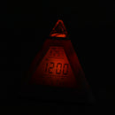 New 7 LED Color Pyramid Digital LCD Alarm Clock Thermometer