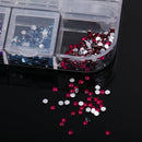 3600pcs Nail Art Rhinestones Decoration 1.5mm Round Glitters With Hard Case A