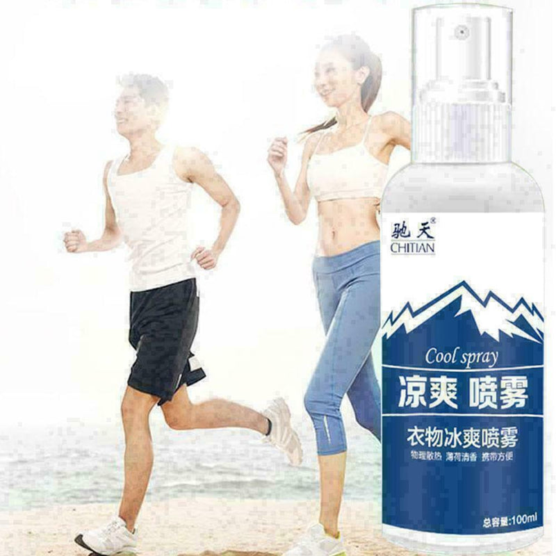 Outdoor Sports Cooling Spray Refreshing Anti-perspirant Spray/ Anti-heatstr R6K0