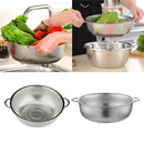 2x Colander Strainer Food Sifter Noodles Drainer Basket W/ Handles Kitchen