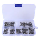 70pcs 3 Way Fishing Swivels Long Leg O-shape Rolling Swivels Fishing Tackle