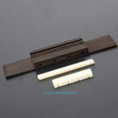 Ivory ABS Nut and Saddle Slotted + 110mm Rosewood Bridge for Ukulele Uke Parts