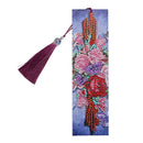 6X Leather Bookmark Tassels Handmade DIY Diamond Painting Bookmarks with Charms