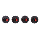 4pcs Round Recessed Sub Speaker Box Terminal Binding Post Round Spring Clip