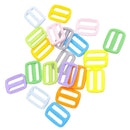 20pcs Multicolor 25mm Plastic Tri-glide/Triglide Slides for Belt Backpack