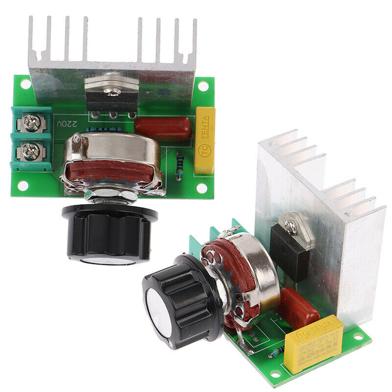 220V 4000W SCR Electronic Volt Regulator Speed Controller Governor Dimmer Mod Gw