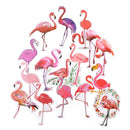 18pcs/set phone laptop flamingo stickers trunk guitar stickers for kids toys f&M