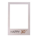 Birthday Anniversary Happy 30th Big Picture Frame Photo Booth Prop 48x34cm
