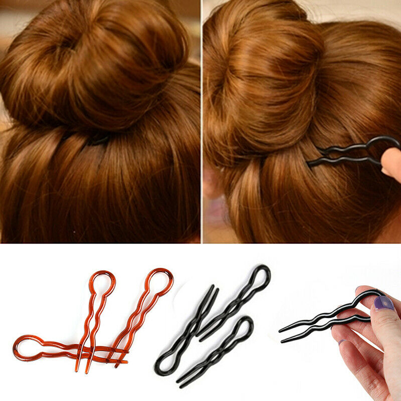 12pcs Simple Hair Pins Fast Spiral Hairpin U Shaped Hair Braid Twist PinsB Ew