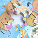 60PCS Christmas Santa Puzzles With Iron Box Of Kids Toys Ornament New Year SEAU