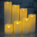 Electronic Oblique LED Flameless Romantic Candle Light Wedding Decor 5x20cm