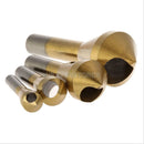 4pcs Titanium Coated Countersink Deburring Tool Set Metal Drill Bit Chamfer dsr#