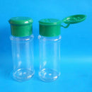 2pcs/Set Plastic Salt Pepper Vinegar Oil Cruet Shaker Jar Clear Bottle Pot3C