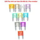 120 Pcs Mini Blade Fuse Assortment Auto Car Motorcycle 2A To 40A FT