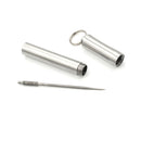 Pocket waterproof titanium alloy toothpick with holder outdoor traveling tool Hn