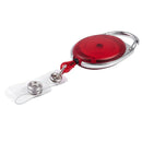 Oval retractable reel and name plate clip M1N4