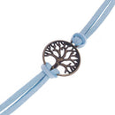 Korean Retro Big Tree Circle Shape Fashion Concise Bracelets Jewelry(Blue) A