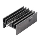 20x Black Aluminum Cooler Heat Sink Heatsink 25x15x10mm for TO-220 IC D9W4